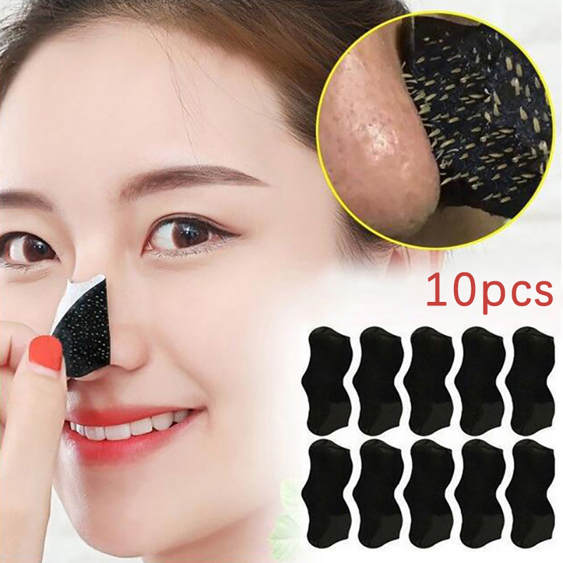 10Pcs Unisex Blackhead Remove  - đánh giá và giá Charcoal Pore Strip
