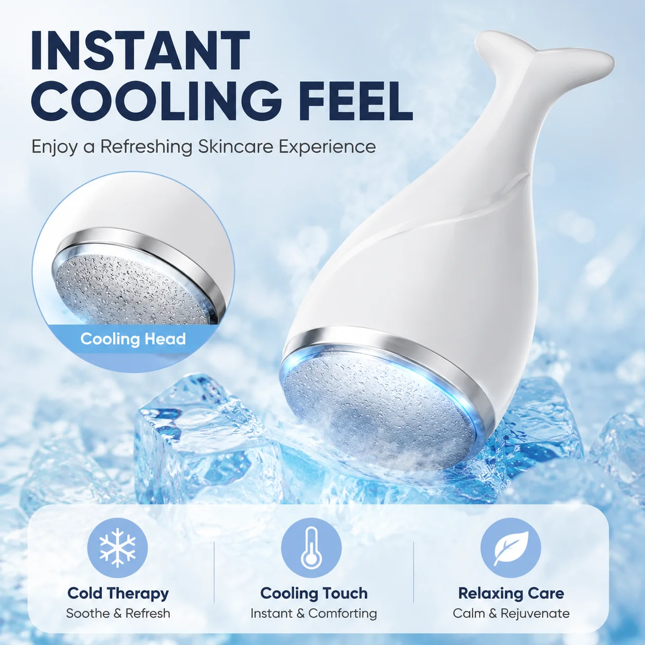 Fish Tail Ice Roller Facial Ma - đánh giá và giá Skincare Scora