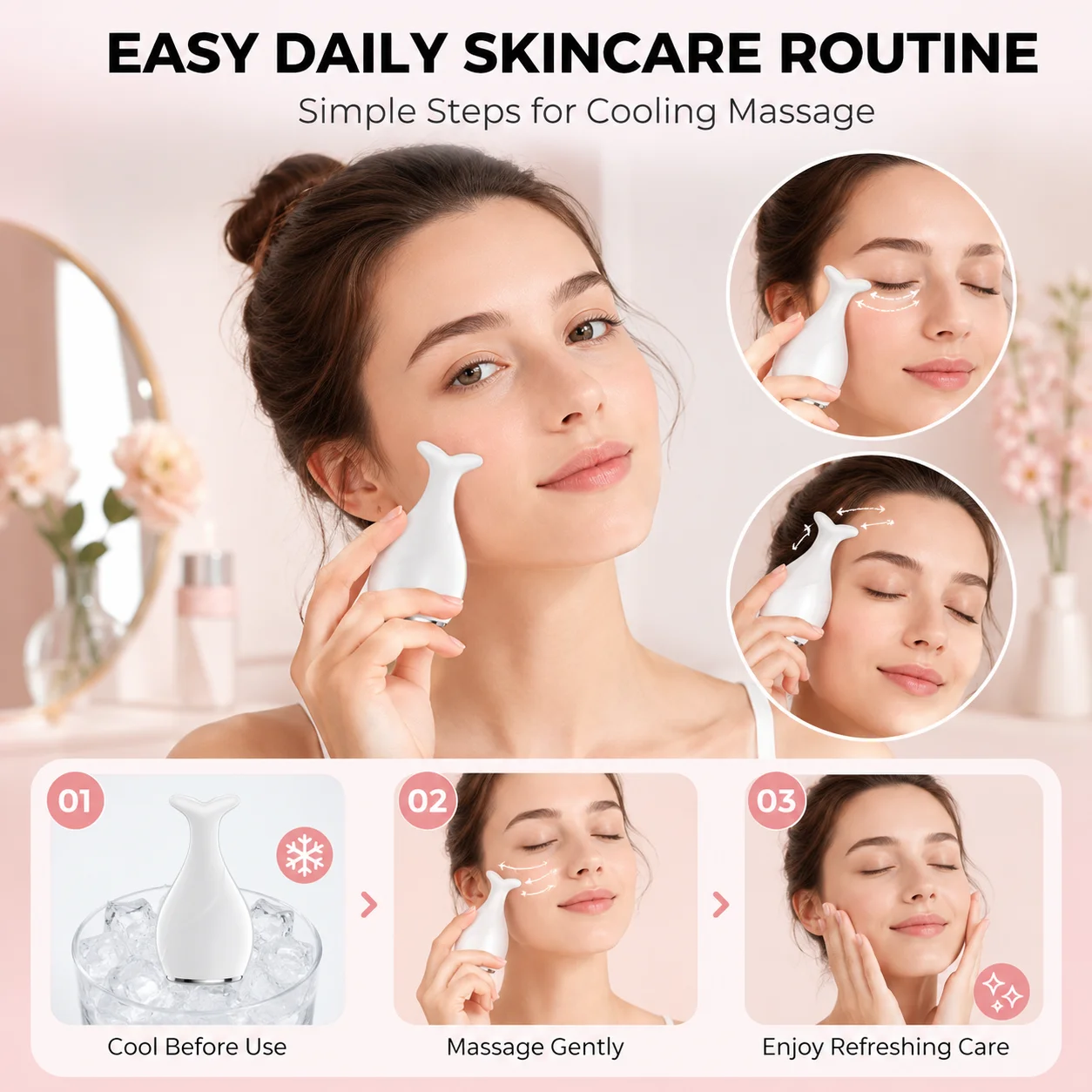 Fish Tail Ice Roller Facial Ma - đánh giá và giá Skincare Scora